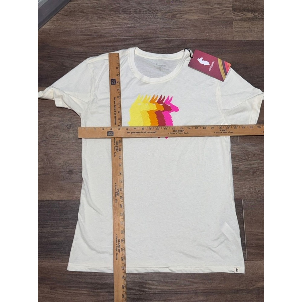 Cotopaxi Llama Sequence Organic T-Shirt Women's L  Graphic Tee NWT - Picture 2 of 7